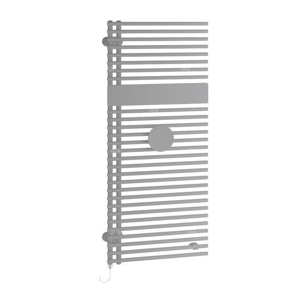 Grzejnik Kermi®Credo®Half®round-E 1000x450x46, P400W, srebro bł./srebro bł.,WRX1,lew.SKI