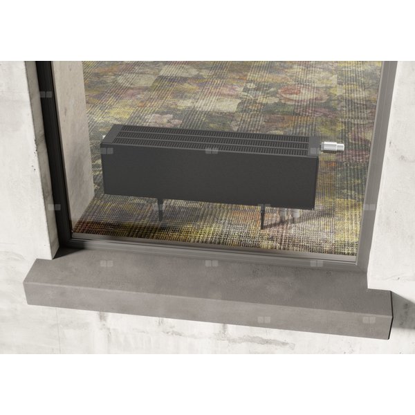 Konwektor Kermi V-Kon S Typ22 BH140x133x3400mm QN2458, weiß, 6 bar, o. Abd., Vent. re