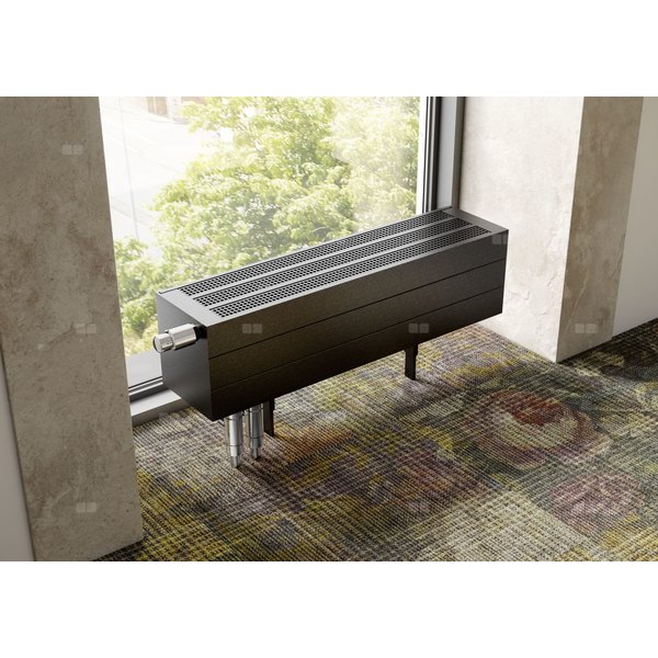 Konwektor Kermi V-Kon S Typ44 BH210x255x1500mm QN2867, weiß, 6 bar, o. Abd., Vent. re