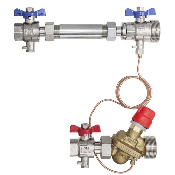 Kermi x-net zestaw instalacyjny Ciepłomierze AB-PM 1' poziomo DN20, 1 sz