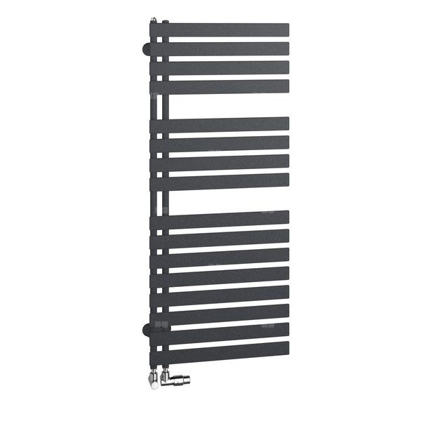 Grzejnik Grzej. Kermi®Credo®Half®flat 1400x600x37, srebro błyszczące, lewy