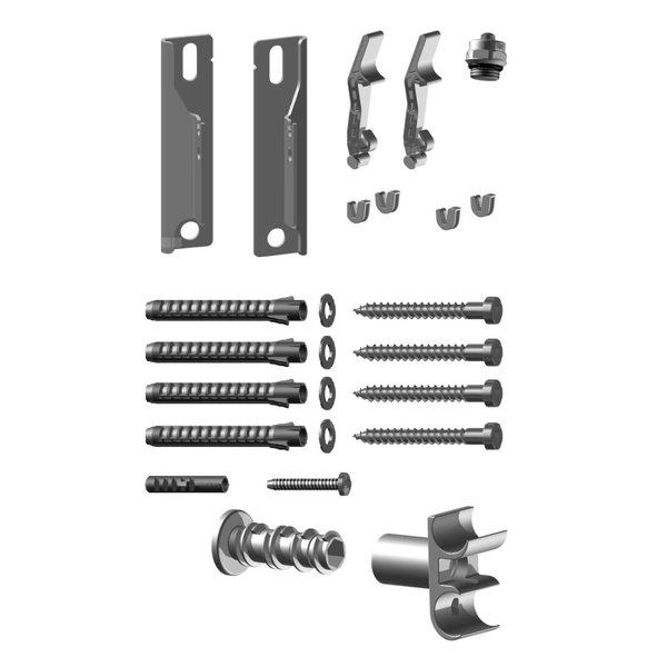 Zestaw mocujący (15) Duett / Duolino RAL 9016