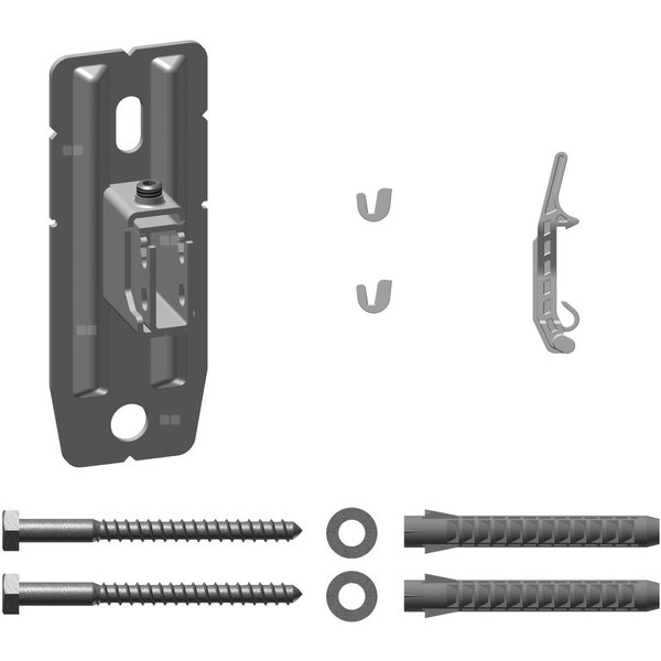 Zestaw uchwytów ściennych zmiennyWA 45-60 mm, biały