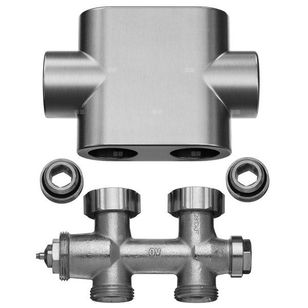 Moduł prosty, osłona w kolorze stali szlachetnej