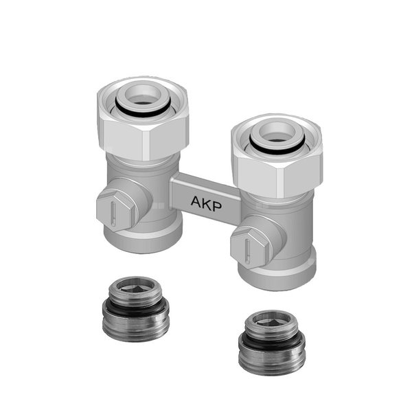 H-połączenie śrubowe, dla systemy 2-rurowe