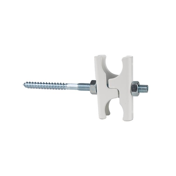 KERMI Uchwyt dystansowy, l=130mm, RAL9016