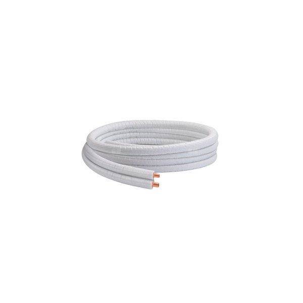 Rura podwójna 1/4„ - 3/8” 10 m Pierścień, 2 rury miedziane,