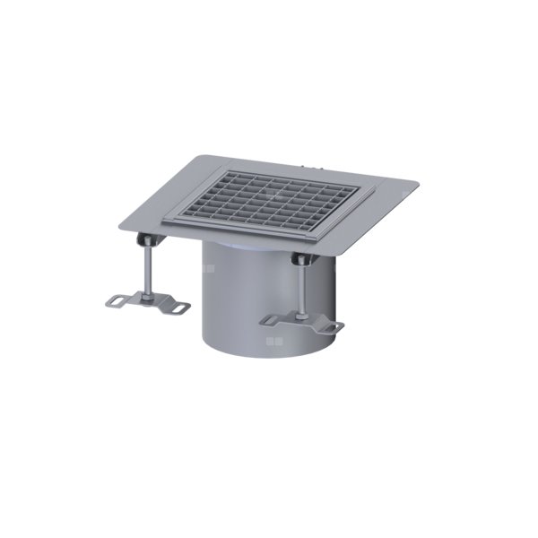 Nasada Ferrofix 185, 230x230, ruszt kratowy M125, kołnierz 6mm do uszczelnień płynnych