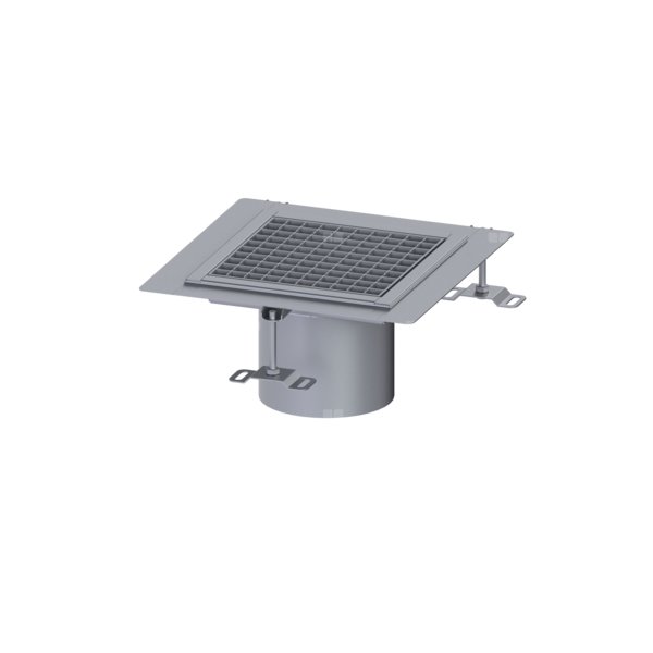 Nasada Ferrofix 185, 300x300, ruszt kratowy M125, kołnierz 6mm do uszczelnień płynnych