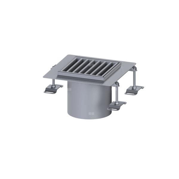 Nasada Ferrofix 185, 206x206, ruszt drabinkowy M125, kołnierz 15mm do uszczelnień płynnych