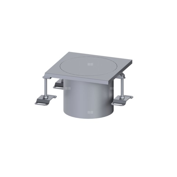 Nasada Ferrofix 185, higieniczna, z cieczo-/gazoszczelna pokrywą 250x250, L15