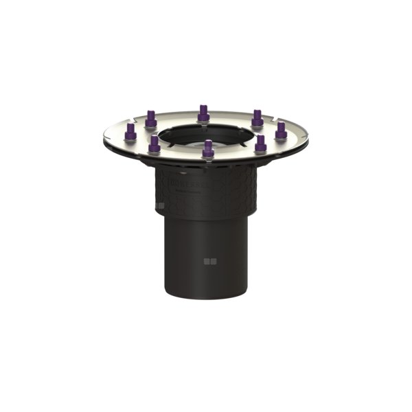 Korpus wpustu Ecoguss DN 100, odpł. pionowy, z kołnierzem dociskowym