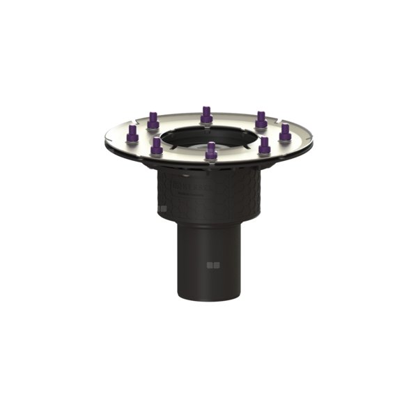 Korpus wpustu Ecoguss DN 80, odpł. pionowy, z kołnierzem dociskowym,