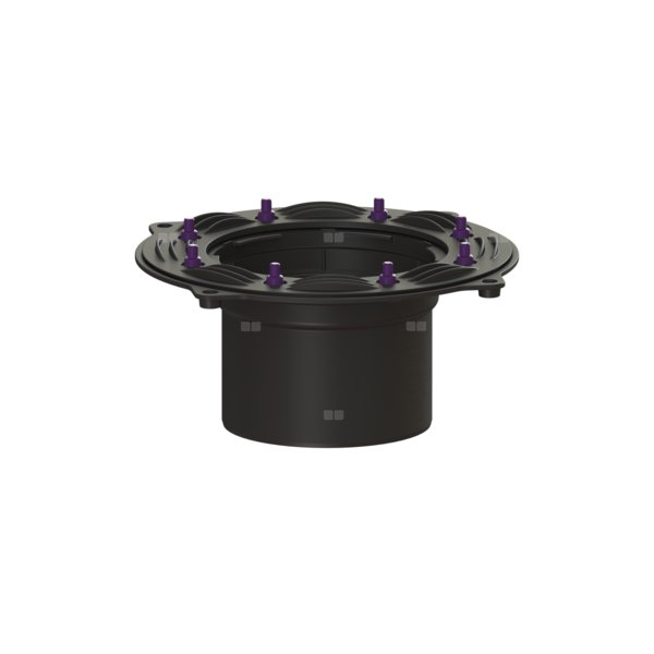 Łącznik z Ecoguss z kołnierzem dociskowym i przeciwkołnierzem