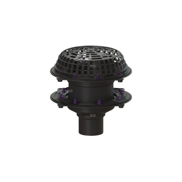 Wpust dachowy Ecoguss, z podwójnym uszczelnieniem, DN100, system200