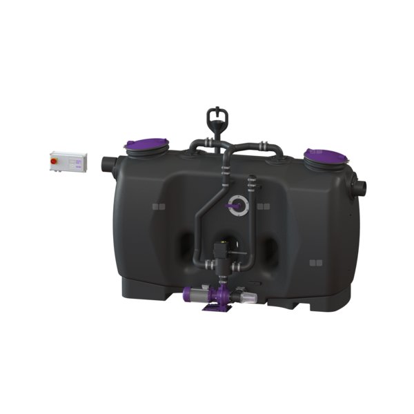 Separator tłuszczu EasyClean free | Auto Mix & Pump | NS 10 | Z wziernikiem i króćcem do napełniania | Z SonicControl