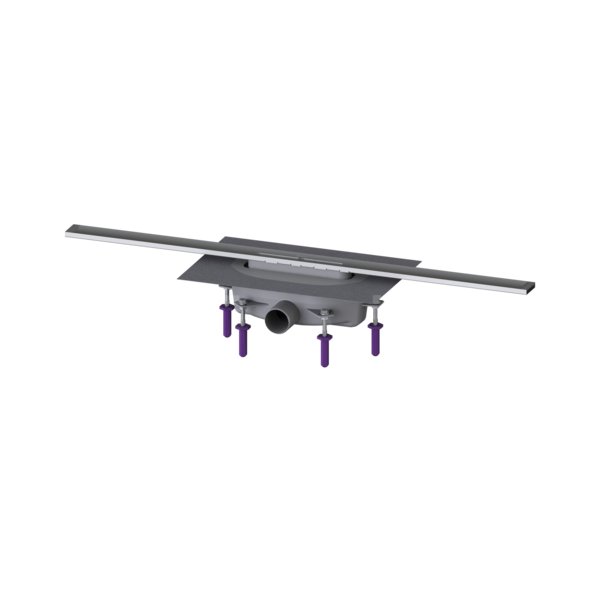 Linearis Infinity 90 Syfon z zamknięciem wodnym 50 mm, Szczotkowana powierzchnia ze stali nierdzewnej, 900 mm