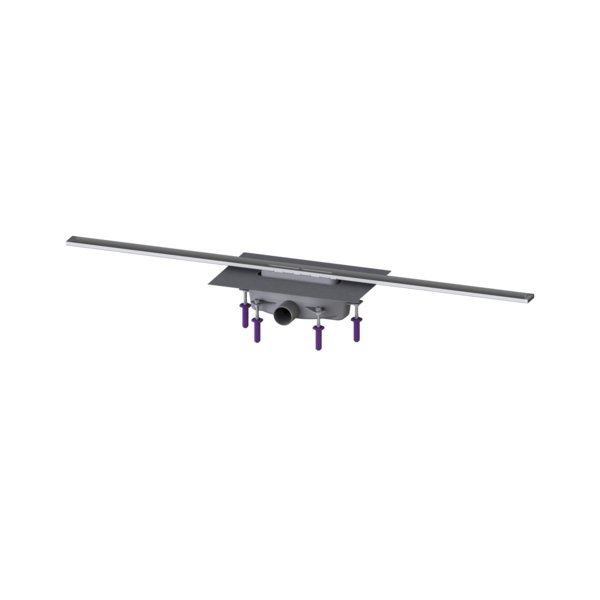 Linearis Infinity 90 Syfon z zamknięciem wodnym 50 mm, Szczotkowana powierzchnia ze stali nierdzewnej, 1200 mm