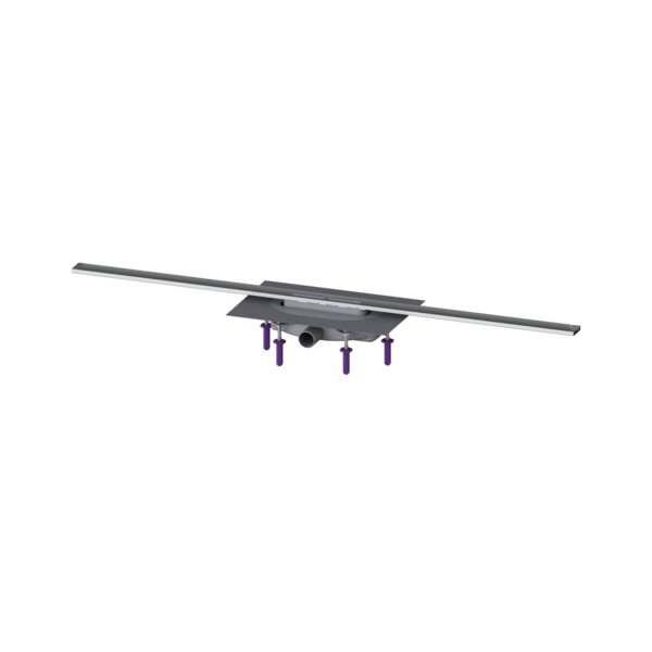 Linearis Infinity 60 z Mechanicznym syfonem Megastop, Szczotkowana powierzchnia ze stali nierdzewnej, 1200 mm