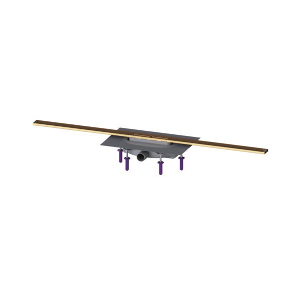 Linearis Infinity 60 z Mechanicznym syfonem Megastop, Szczotkowana powierzchnia - brąz, 1100 mm