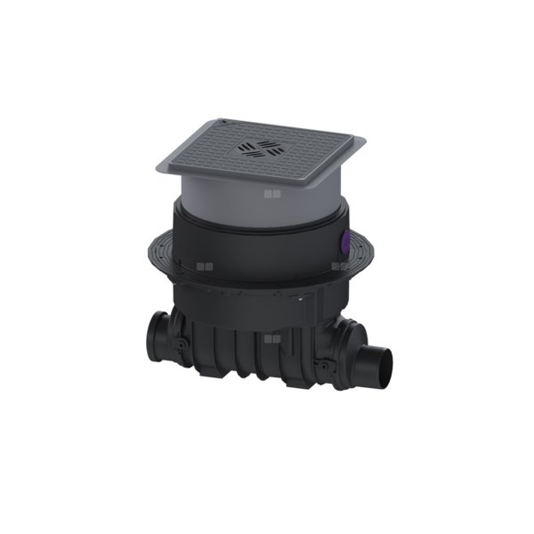 Zawór zwrotny z pompą Pumpfix F Komfort DN100 z czarną pokrywą