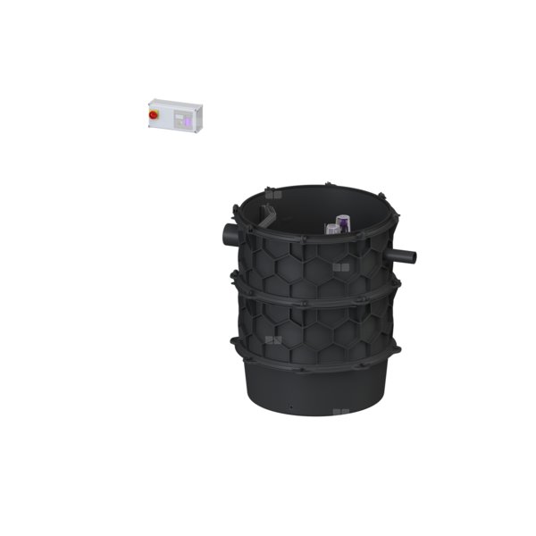 Moduł techniczny przepompowni Aqualift S XL Duo z szafka Comfort z pompą GTF 4000-S1 poj. 340l