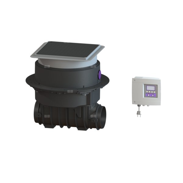 Automatyczny zawór zwrotny (zasuwa burzowa) Staufix FKA zabudowa w płycie bez króćca dopływowego i odpływowego z pokrywą czarną