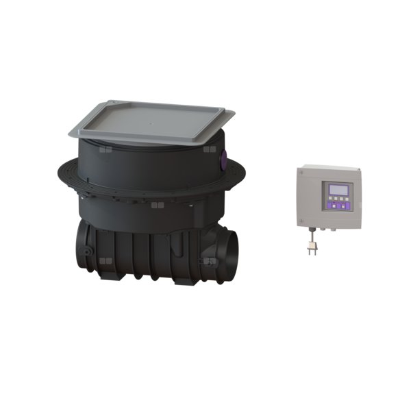 Automatyczny zawór zwrotny (zasuwa burzowa) Staufix FKA zabudowa w płycie zestaw bez króćca dopływowego i odpływowegoz pokrywą pod płytki