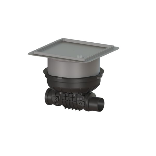 Zawór zwrotny (zasuwa burzowa) Staufix DN 90 z 1 klapką z tworzywa z pokrywa pod płytki