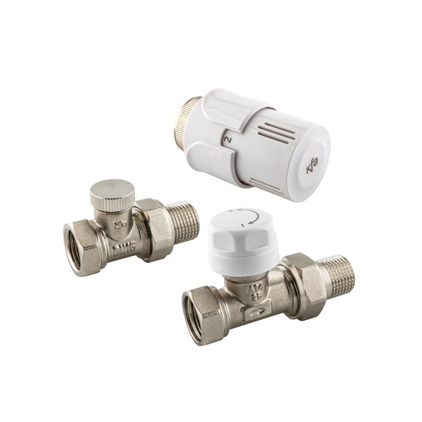 Zestaw termostatyczny grzejnikowy, prosty