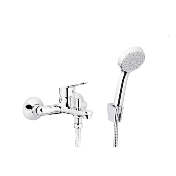 Bateria SPARC wannowa, ścienna z zestawem natryskowym punktowym, chrom