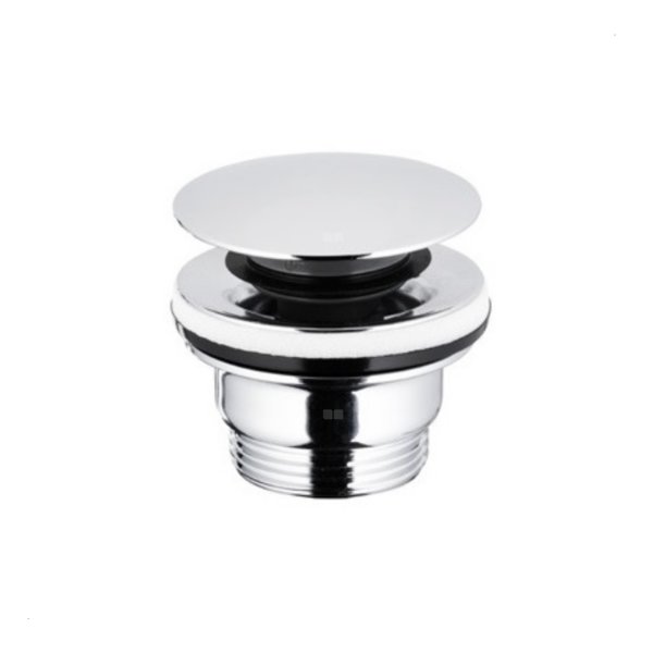 SPUST UMYWALKOWY UNIWERSALNY TYPU KLIK-KLAK, METALOWY, CHROM