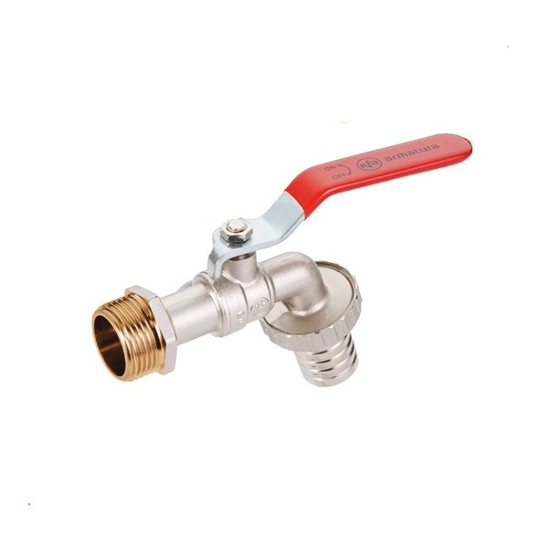 Zawór kulowy do wody czerpalny 3/4" ze złączką węża i szybkozłączką, EU