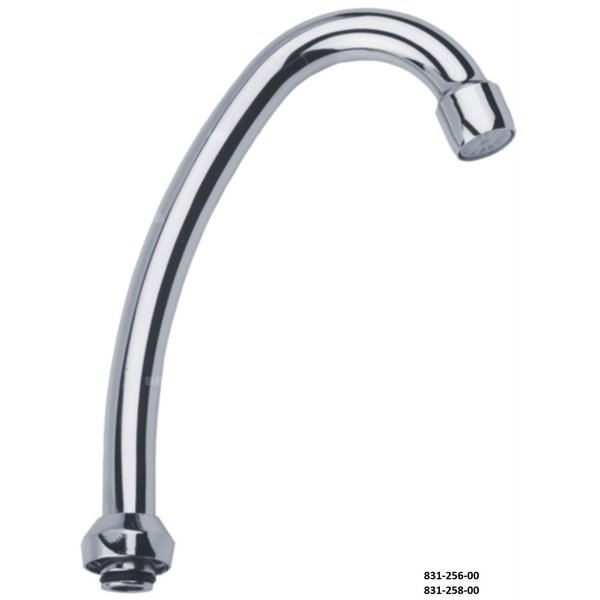 Wylewka do armatury sanitarnej typ F 18 mm 3/4'' KFA Armatura górna długość 185 mm mosiądz chrom