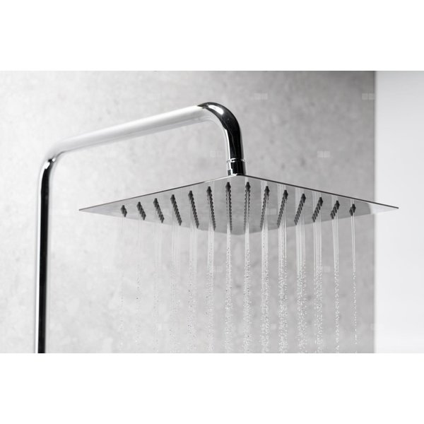 Zestaw natryskowy przesuwny KFA Armatura LOGON PREMIUM chrom, wąż 1500 mm, z deszczownicą