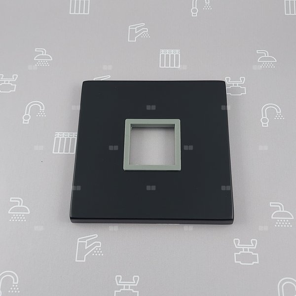 Rozeta z uszczelką do baterii wannowej wolnostojącej LOGON BLACK