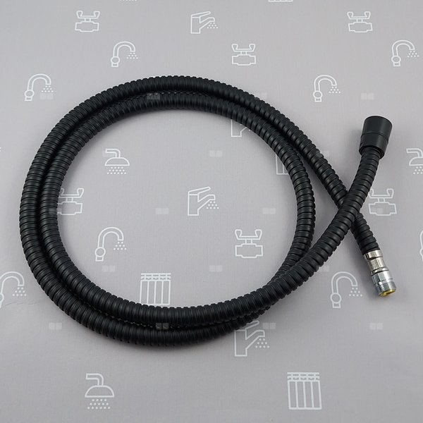 WĄŻ  NATRYSKU G1/2- M15x1, L1500 MM DO BAT. MOKAIT WANNOWEJ 4-OTWOROWEJ, BLACK