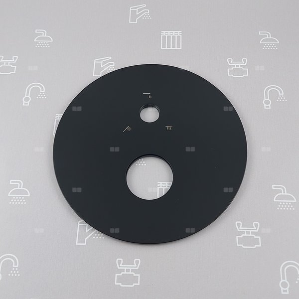 Rozeta z uszczelkami do zestawu podtynkowego MOZA BLACK