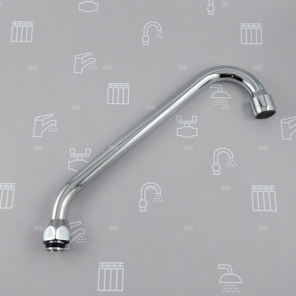 WYLEWKA F FI16/L=200 MM Z NAPOWIETRZACZEM STRUMIENIA CHROM (BAT. STANDARD PO 2020R.)