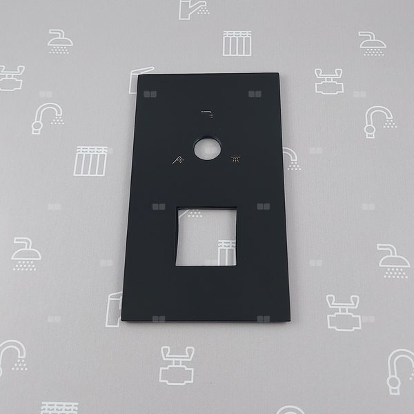 Rozeta z uszczelkami do zestawu podtynkowego LOGON BLACK