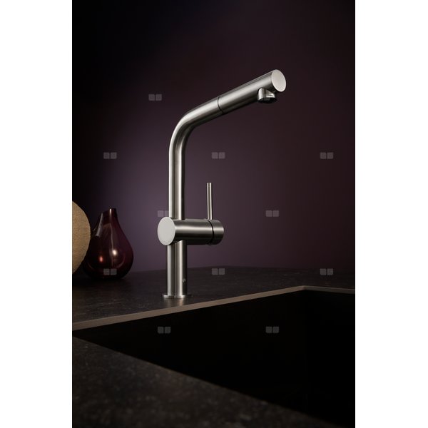 DUERO EDGE INOX bateria kuchenna z wyciąganą wylewką