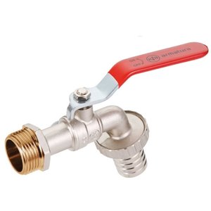 Zawór kulowy wodny czerpalny z dźwignią i złączką 1/2"