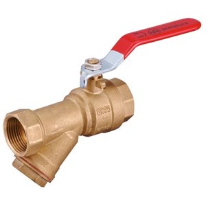 Zawór kulowy wodny z filtrem skośnym 1/2"