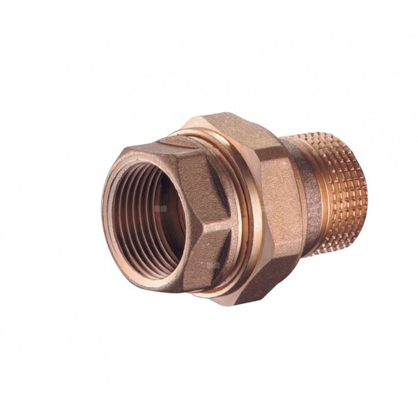 Złączka grzejnikowa prosta, mosiężna (śrubunek) 1"