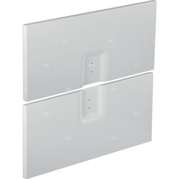 Zestaw frontów szuflad Koło Twins do szafki pod umywalkę z dwoma szufladami: Czarny / Matowy, Szerokość umywalki=60cm