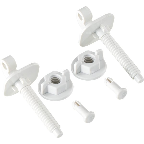 Śruby mocujące z tworzywa do deski sedesowej SOLO (70130)