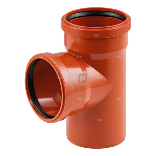 Trójnik MAGNAPLAST KG KGEA 87' PVC-U DN 200 (ww x ww x wz), kolor pomarańczowy