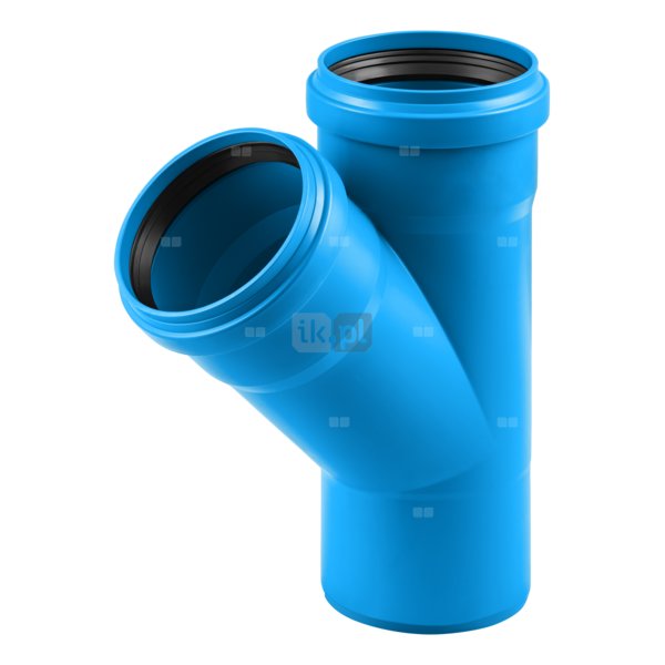 Trójnik MAGNAPLAST Ultra dB UDBEA 67' PP-m DN 110 (ww x ww x wz), kolor niebieski