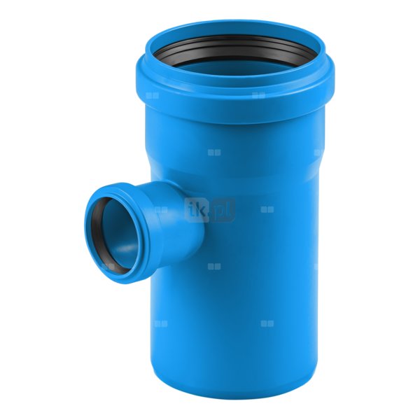 Trójnik MAGNAPLAST Ultra dB UDBEA 87' PP-m DN 75 x DN 50 x DN 75 (ww x ww x wz), kolor niebieski