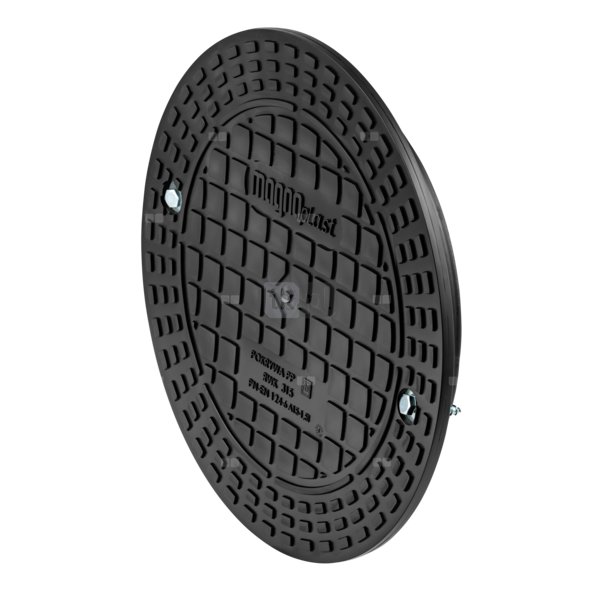 Pokrywa MAGNAPLAST typ 315 PP/żeliwo 360 mm x 39 mm, otwór 297 mm